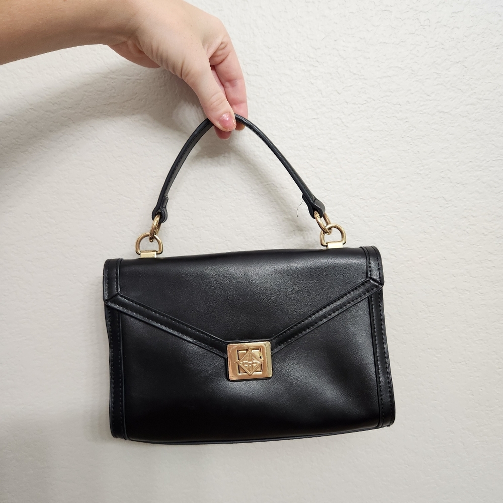 Antonio Melani Black Envelope Purse